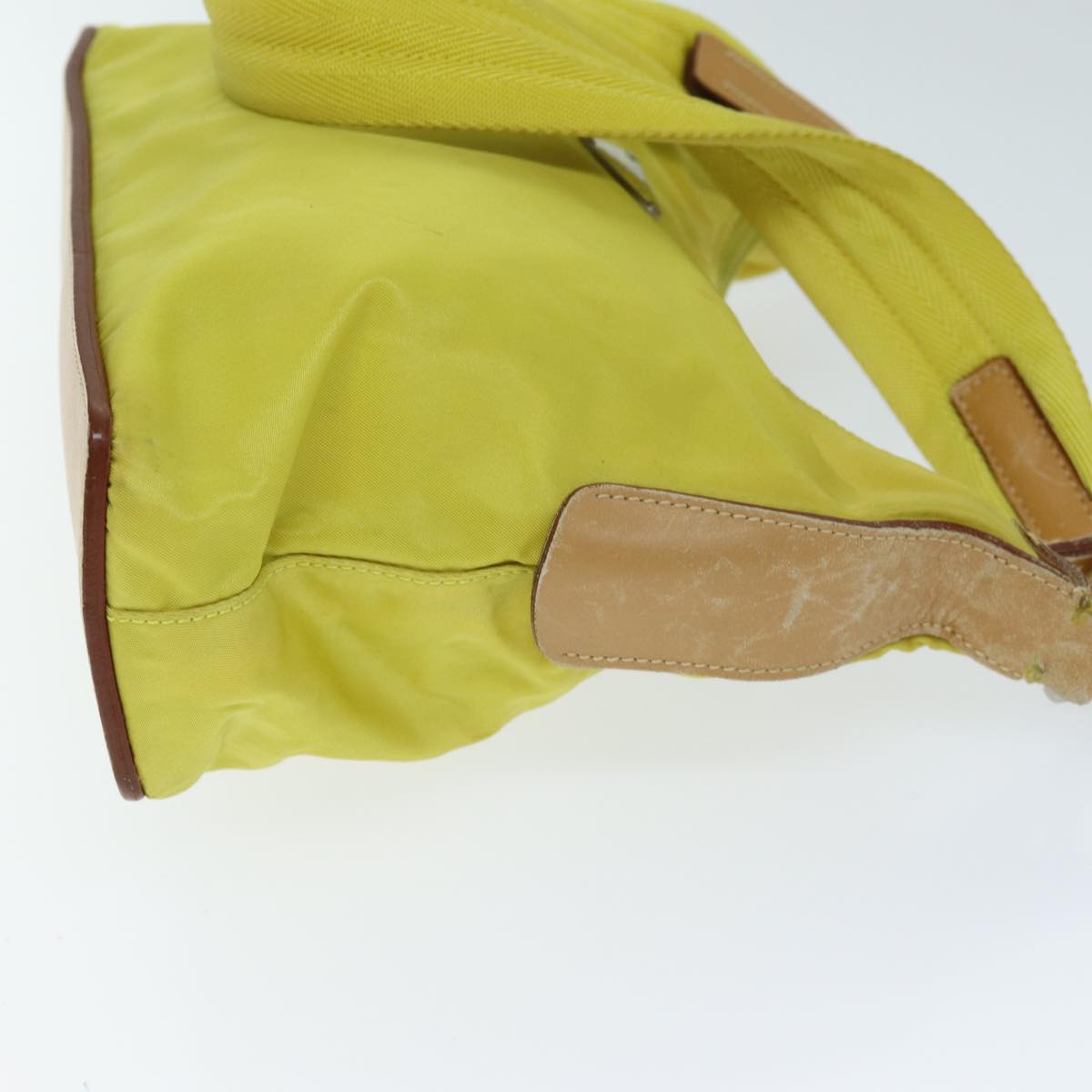 Luxury PradaShoulder Bag Nylon Yellow 75118