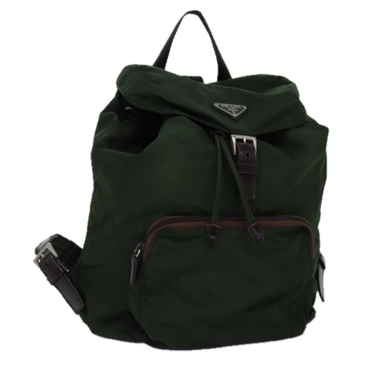 Luxury PradaBackpack Nylon Khaki 75122
