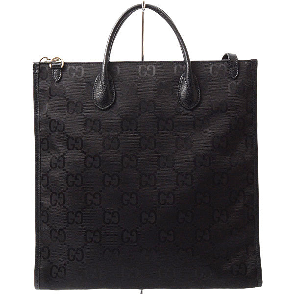 Luxury Gucci Trending 2025 Off The Grid 2WAY Medium Tote Bag GG Nylon Black 630355