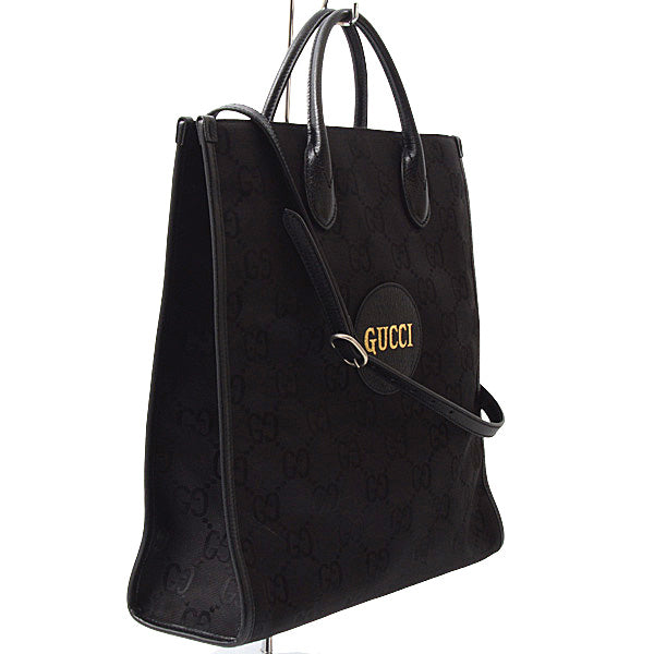 Luxury Gucci Trending 2025 Off The Grid 2WAY Medium Tote Bag GG Nylon Black 630355