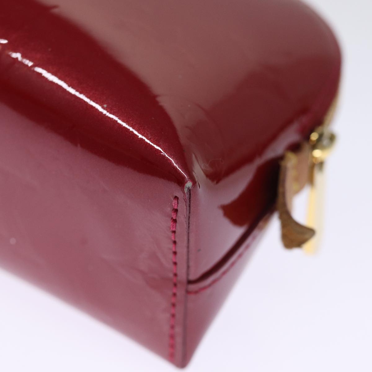 LOUIS VUITTON Vernis Pochette Cosmetic Pouch Pomme D'amour M91496 LV 75151