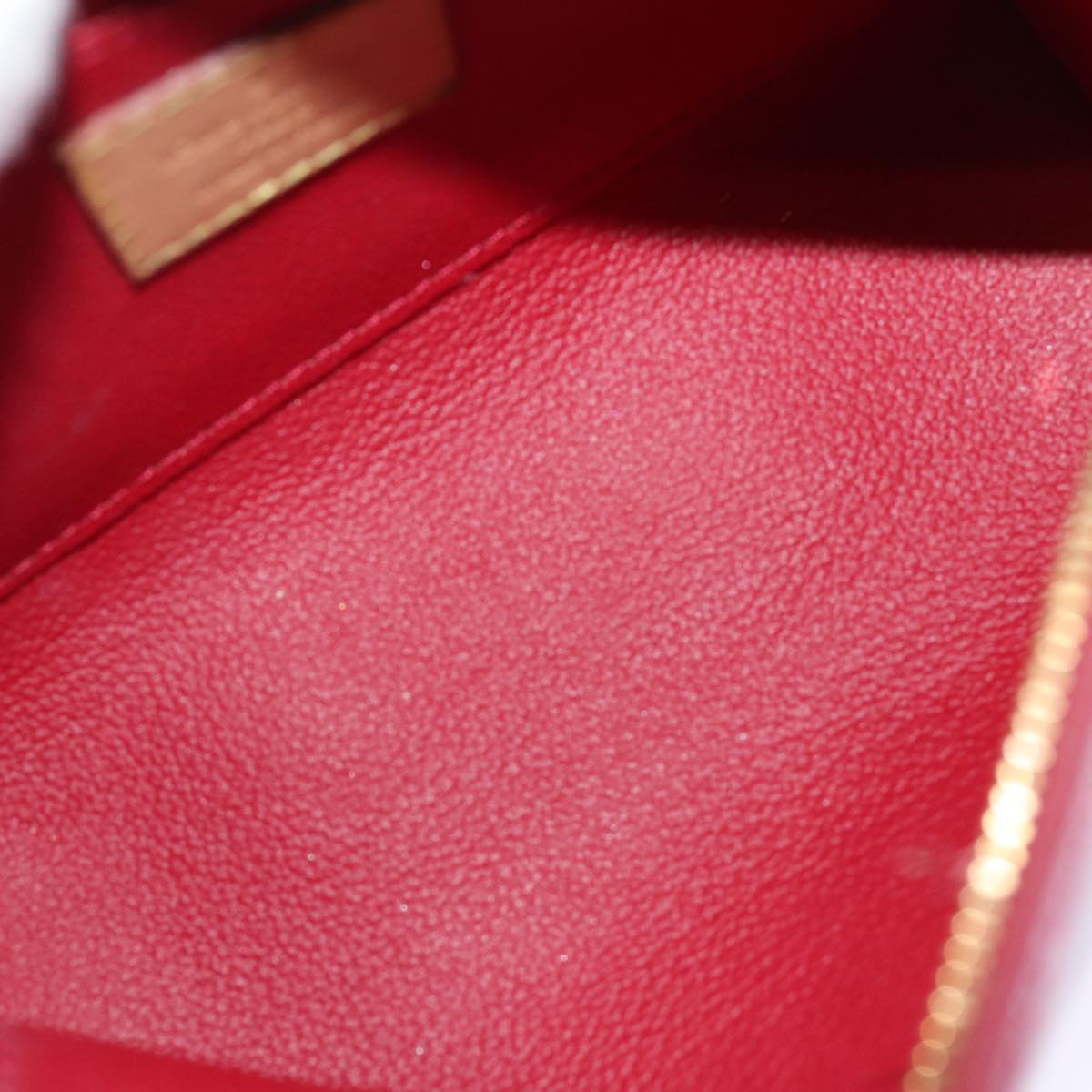 LOUIS VUITTON Vernis Pochette Cosmetic Pouch Pomme D'amour M91496 LV 75151