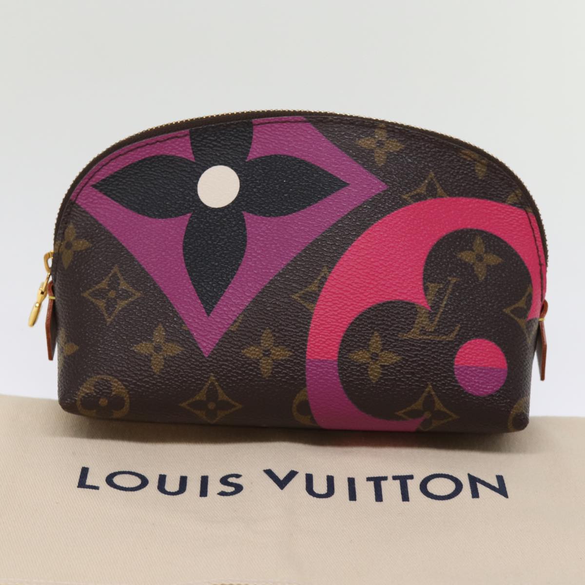 LOUIS VUITTON Monogram Game On Pochette Cosmetic PM Pouch M80283 LV 75153