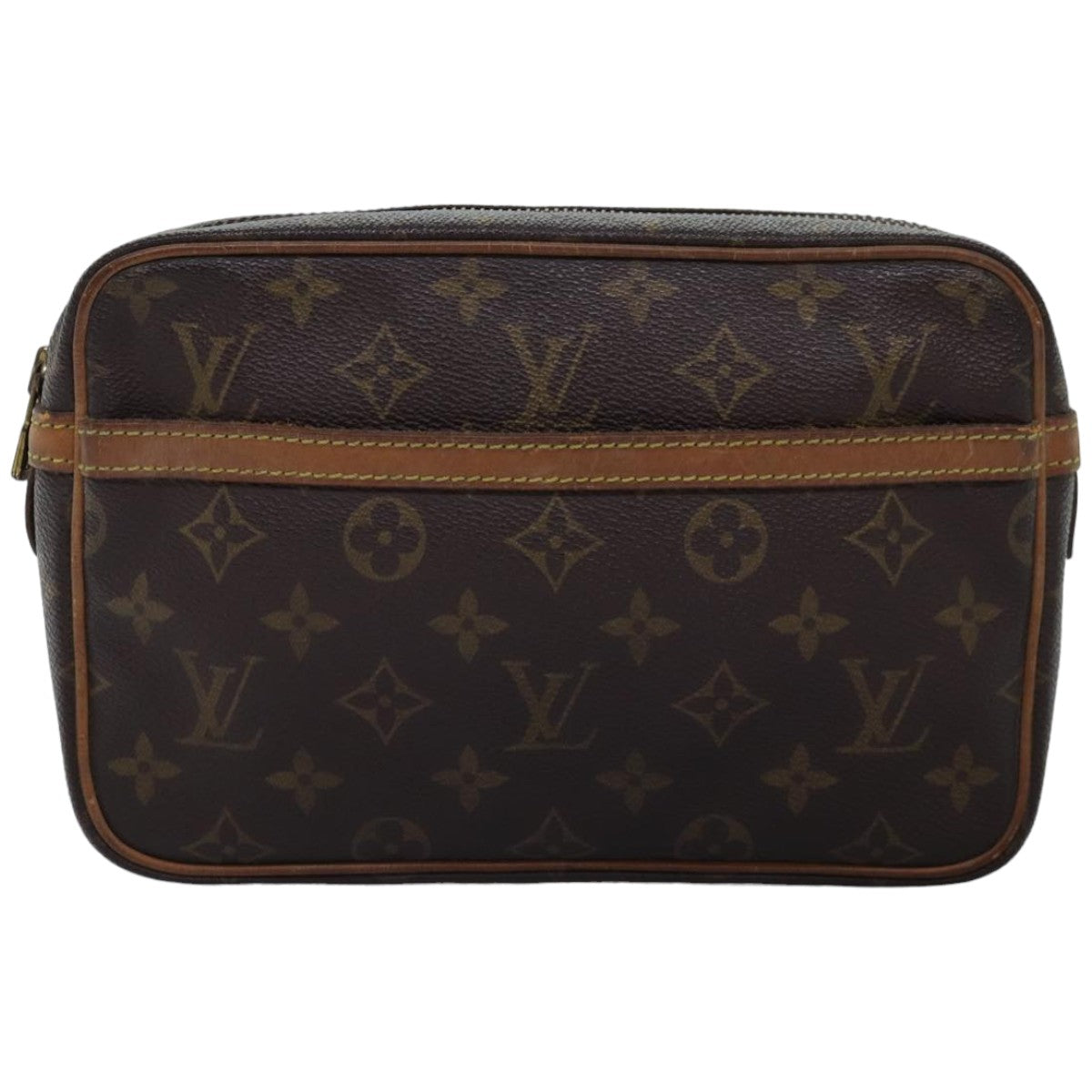 LOUIS VUITTON Monogram Compiegne 23 Clutch Bag M51847 LV 75158