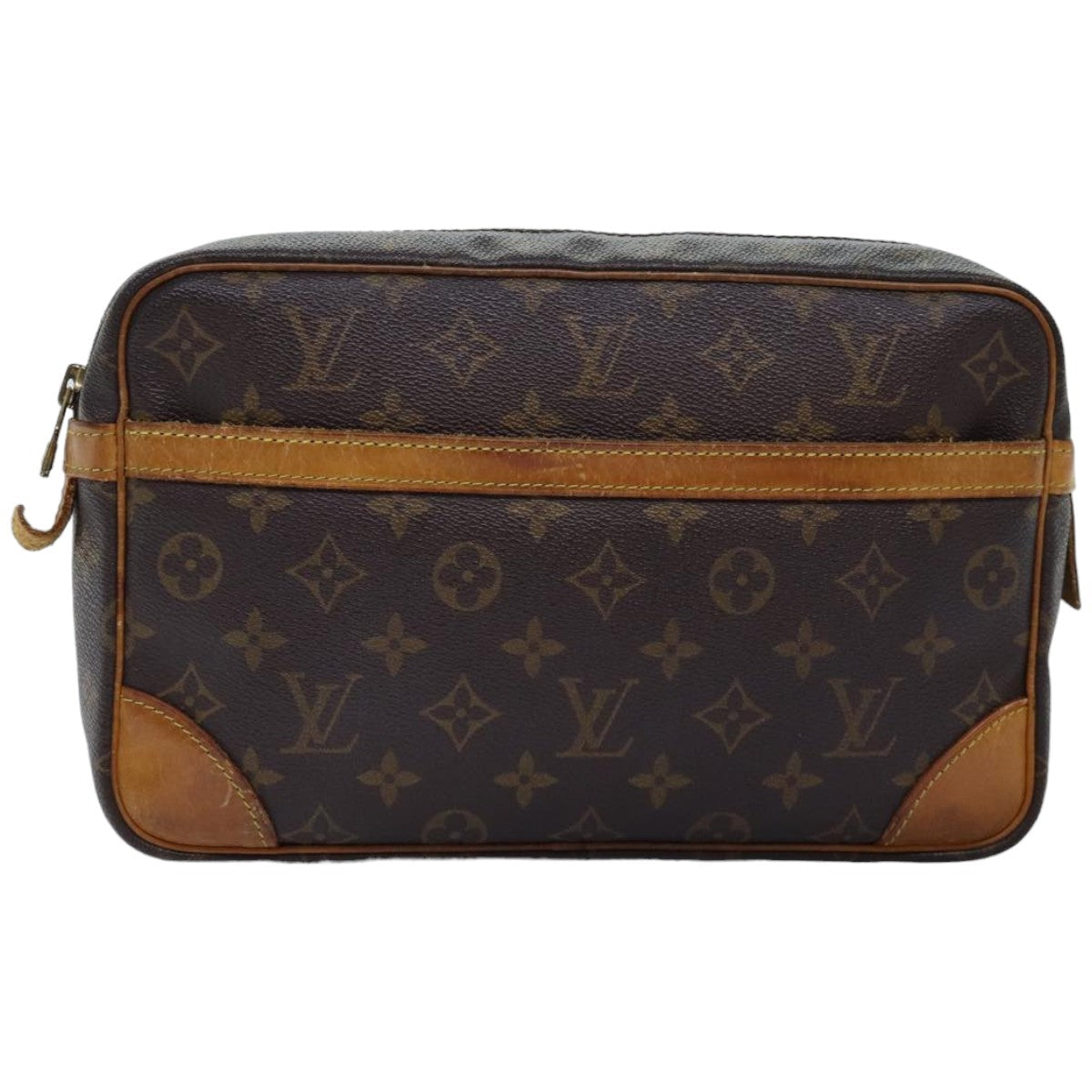 LOUIS VUITTON Monogram Compiegne 28 Clutch Bag M51845 LV 75160