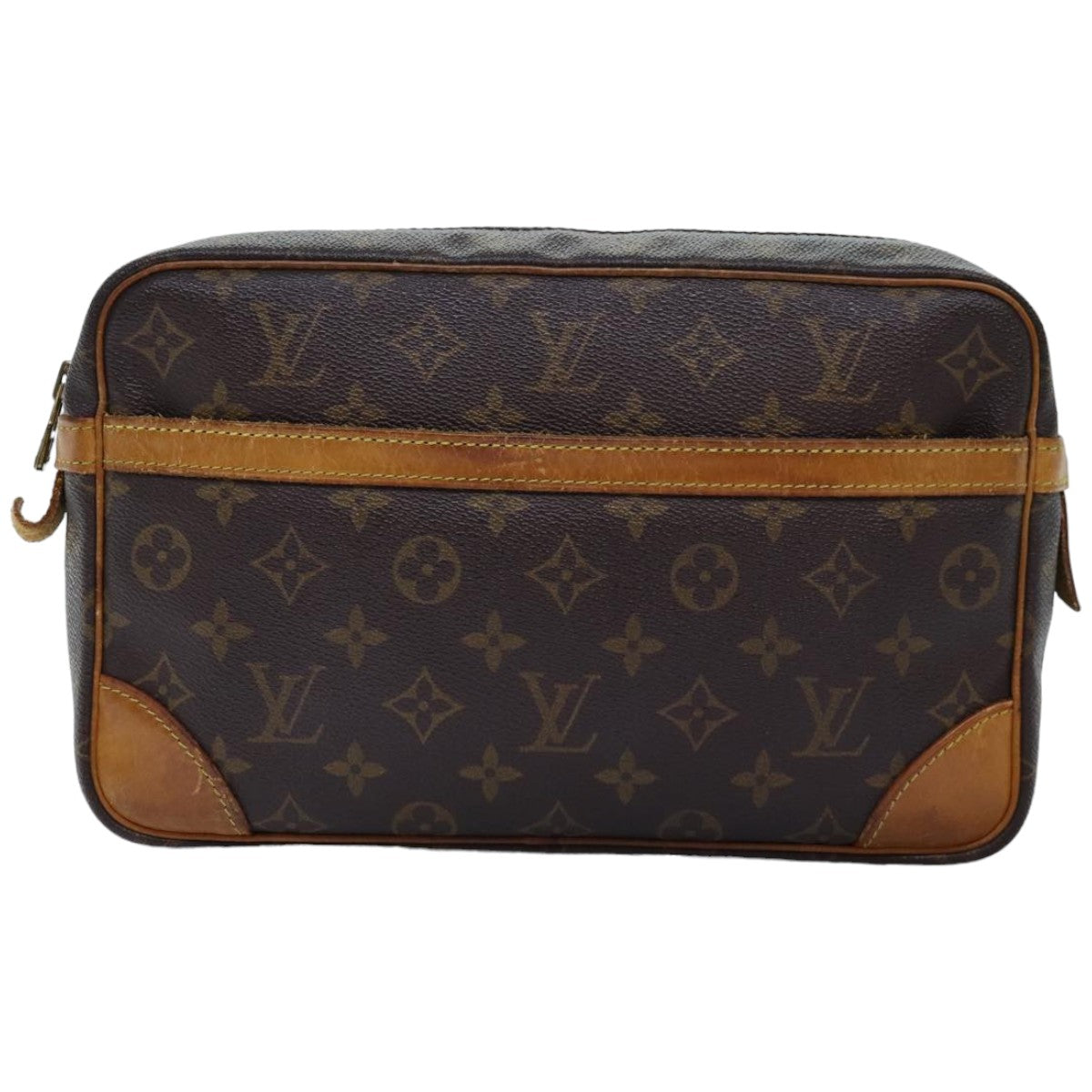 LOUIS VUITTON Monogram Compiegne 28 Clutch Bag M51845 LV 75160