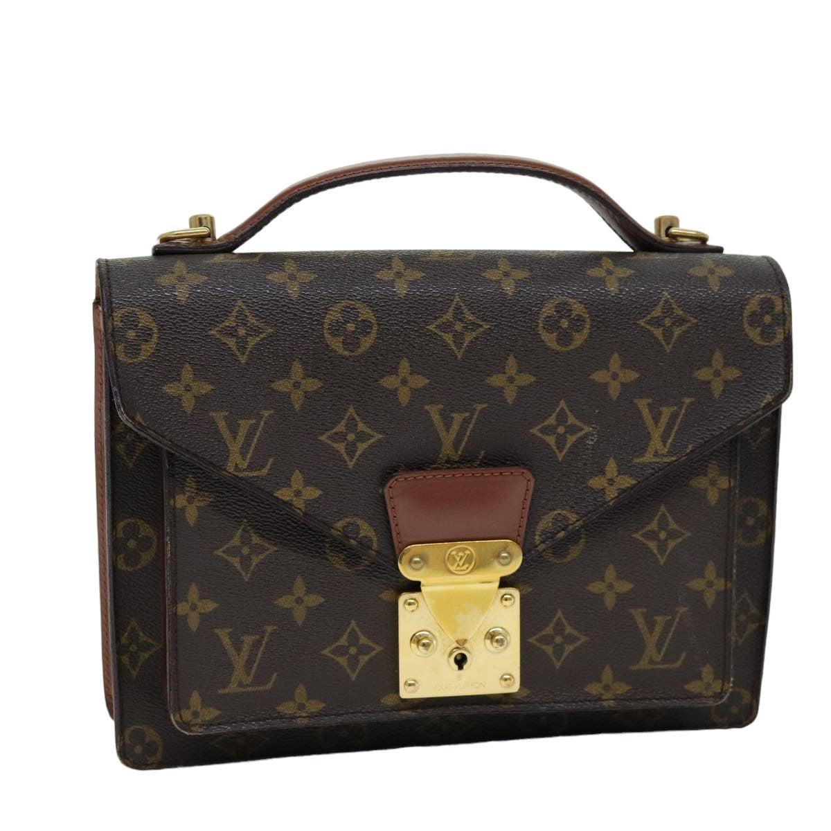 LOUIS VUITTON Monogram Monceau 26 Shoulder Bag M51187 LV 75161