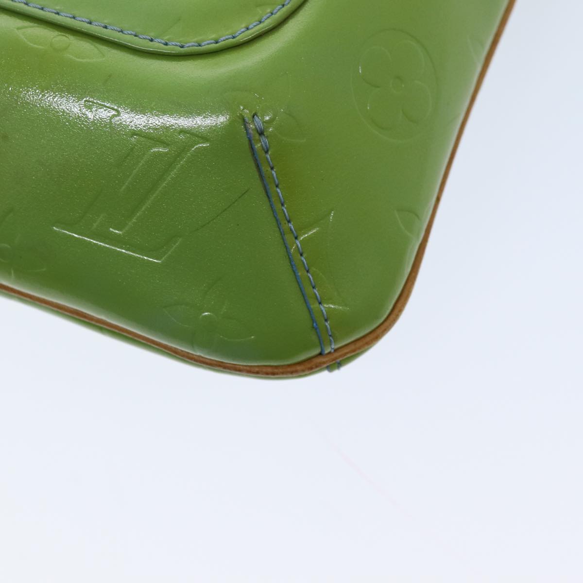 LOUIS VUITTON Monogram Vernis Thompson Street Bag Baby Blue M91009 75164