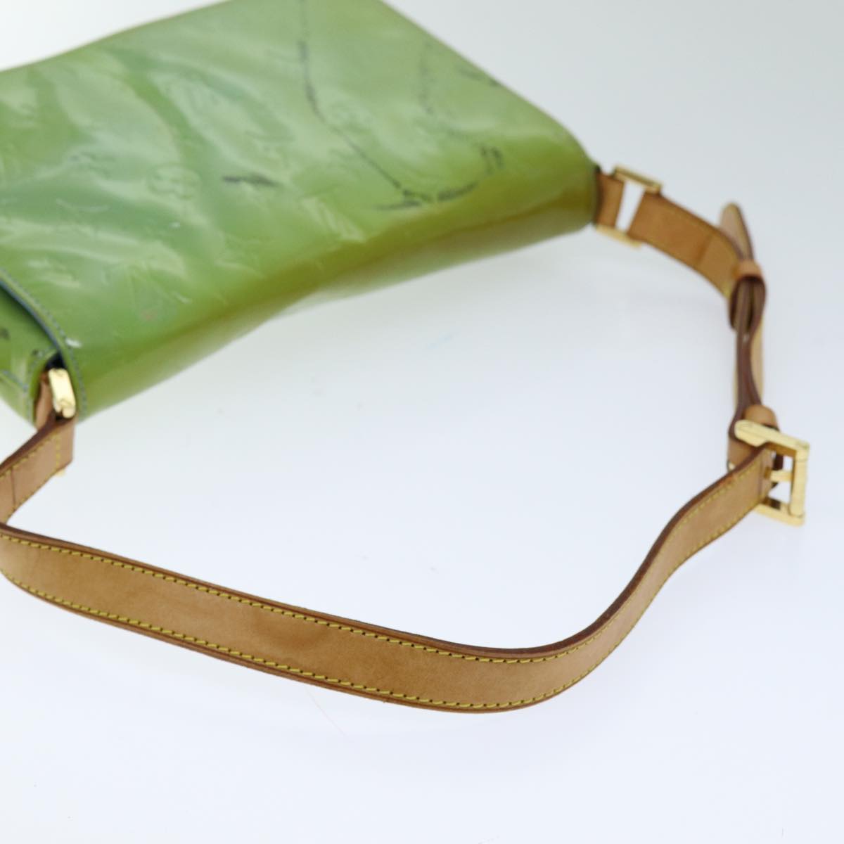 LOUIS VUITTON Monogram Vernis Thompson Street Bag Baby Blue M91009 75164