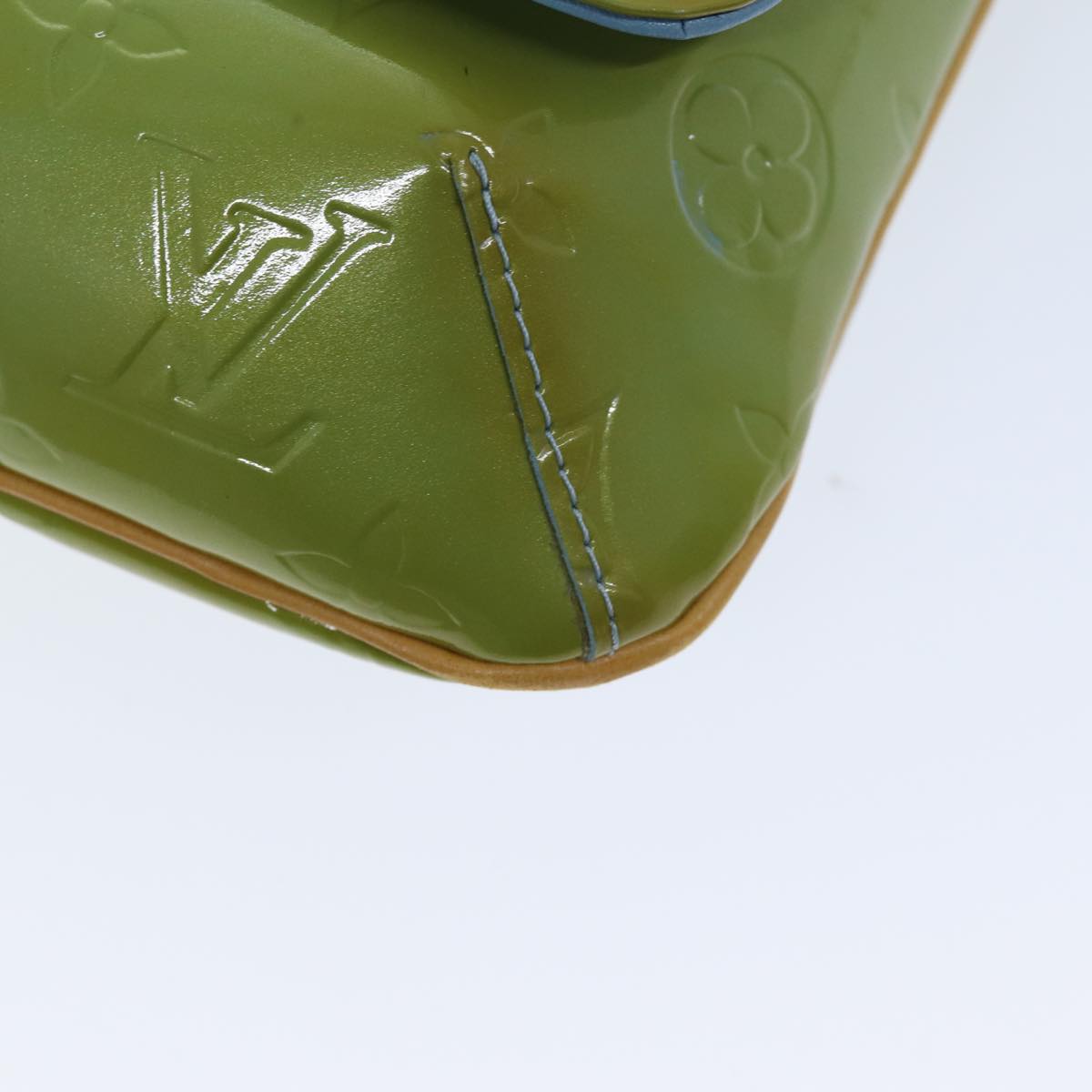 LOUIS VUITTON Monogram Vernis Thompson Street Bag Baby Blue M91009 LV 75165