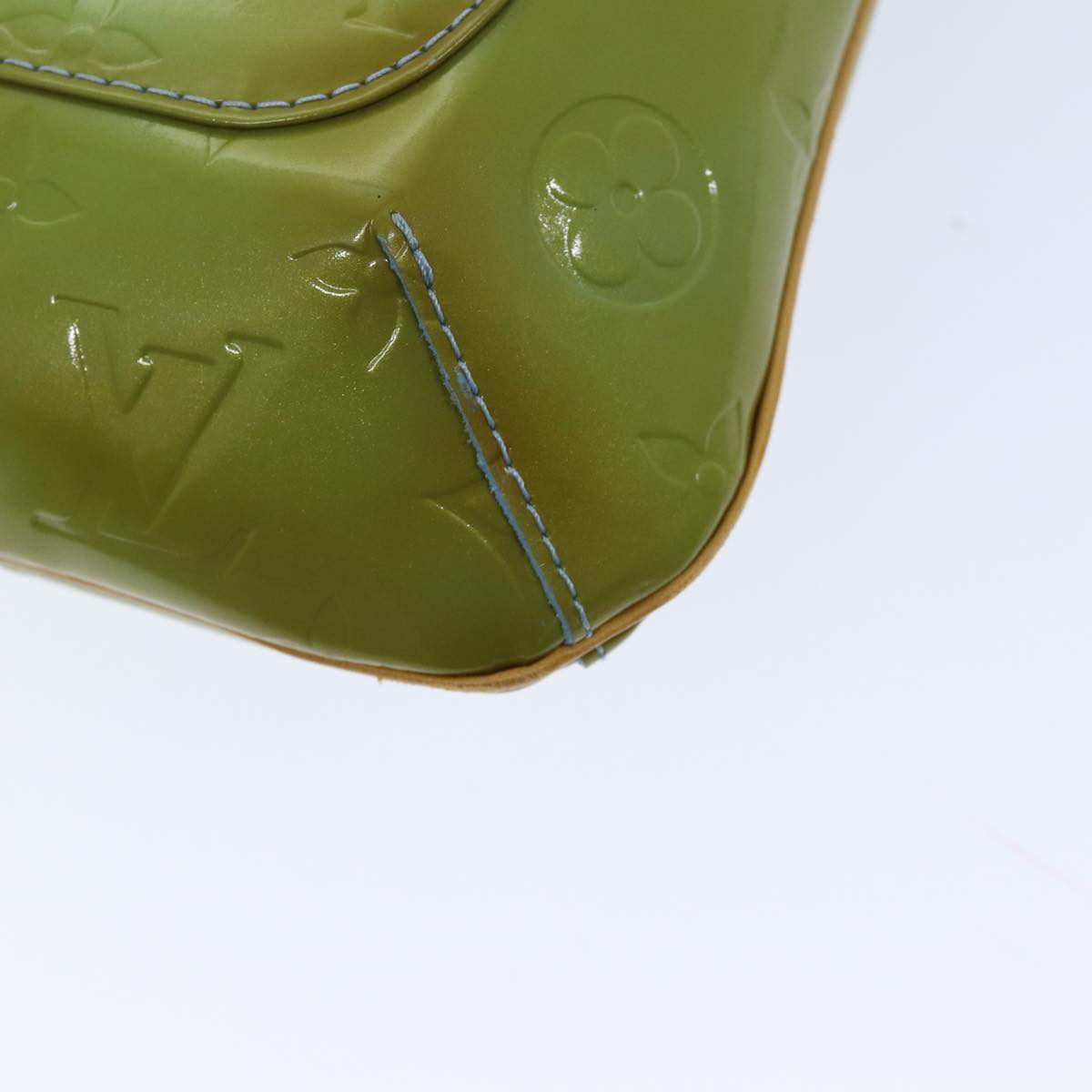 LOUIS VUITTON Monogram Vernis Thompson Street Bag Baby Blue M91009 LV 75165