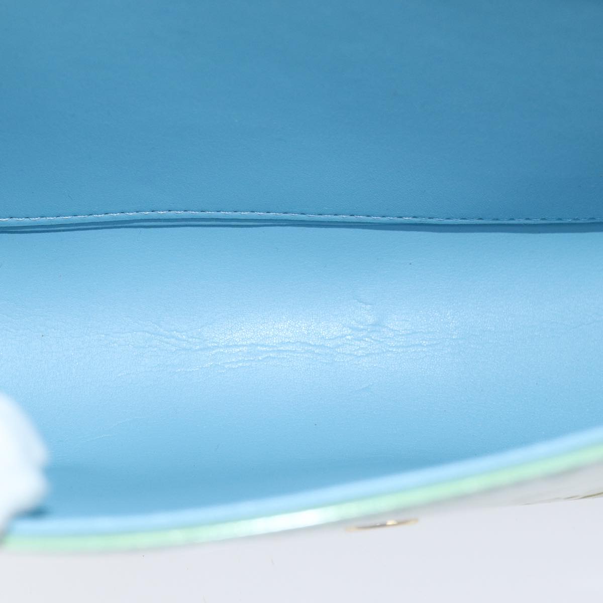 LOUIS VUITTON Monogram Vernis Thompson Street Bag Baby Blue M91009 LV 75165
