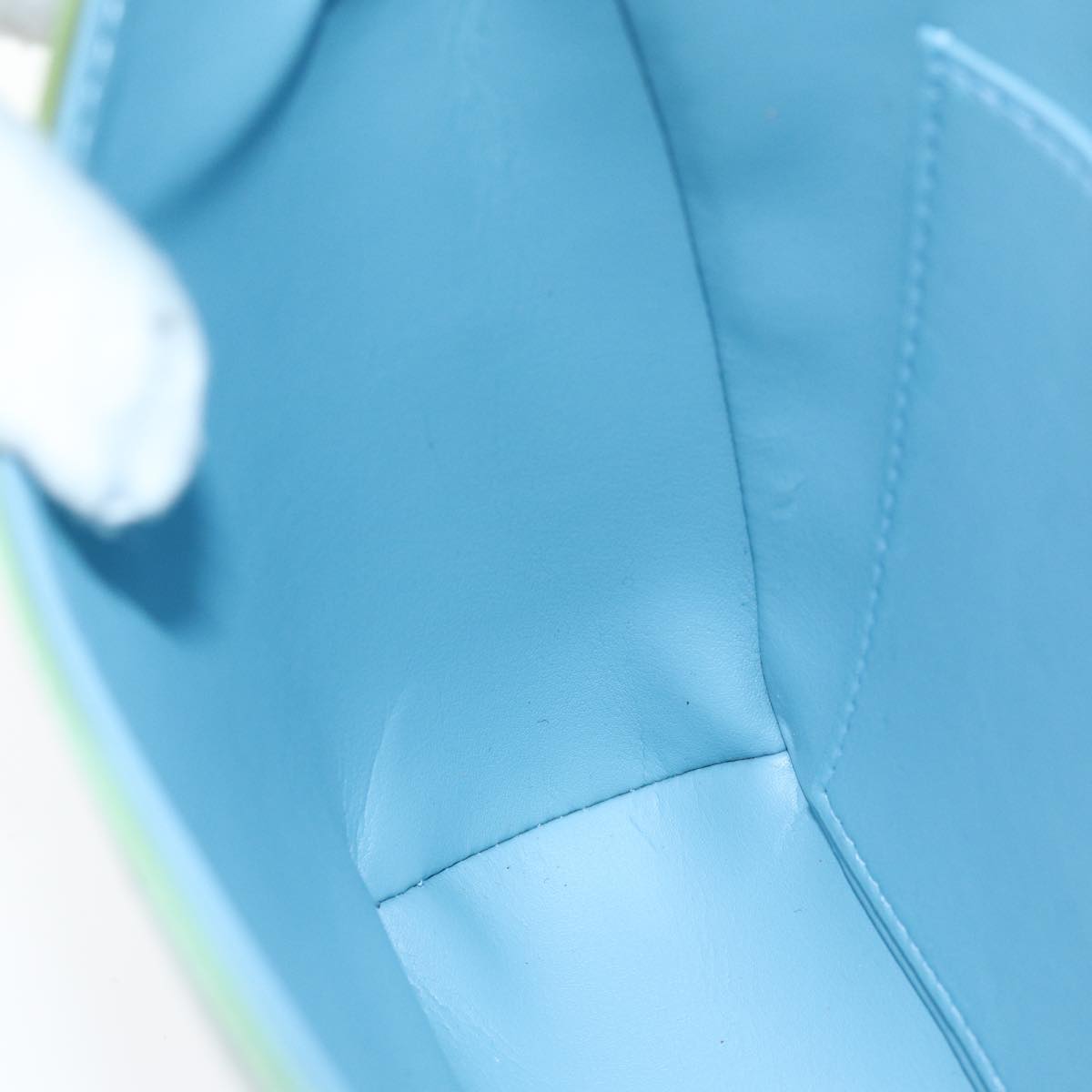 LOUIS VUITTON Monogram Vernis Thompson Street Bag Baby Blue M91009 LV 75165