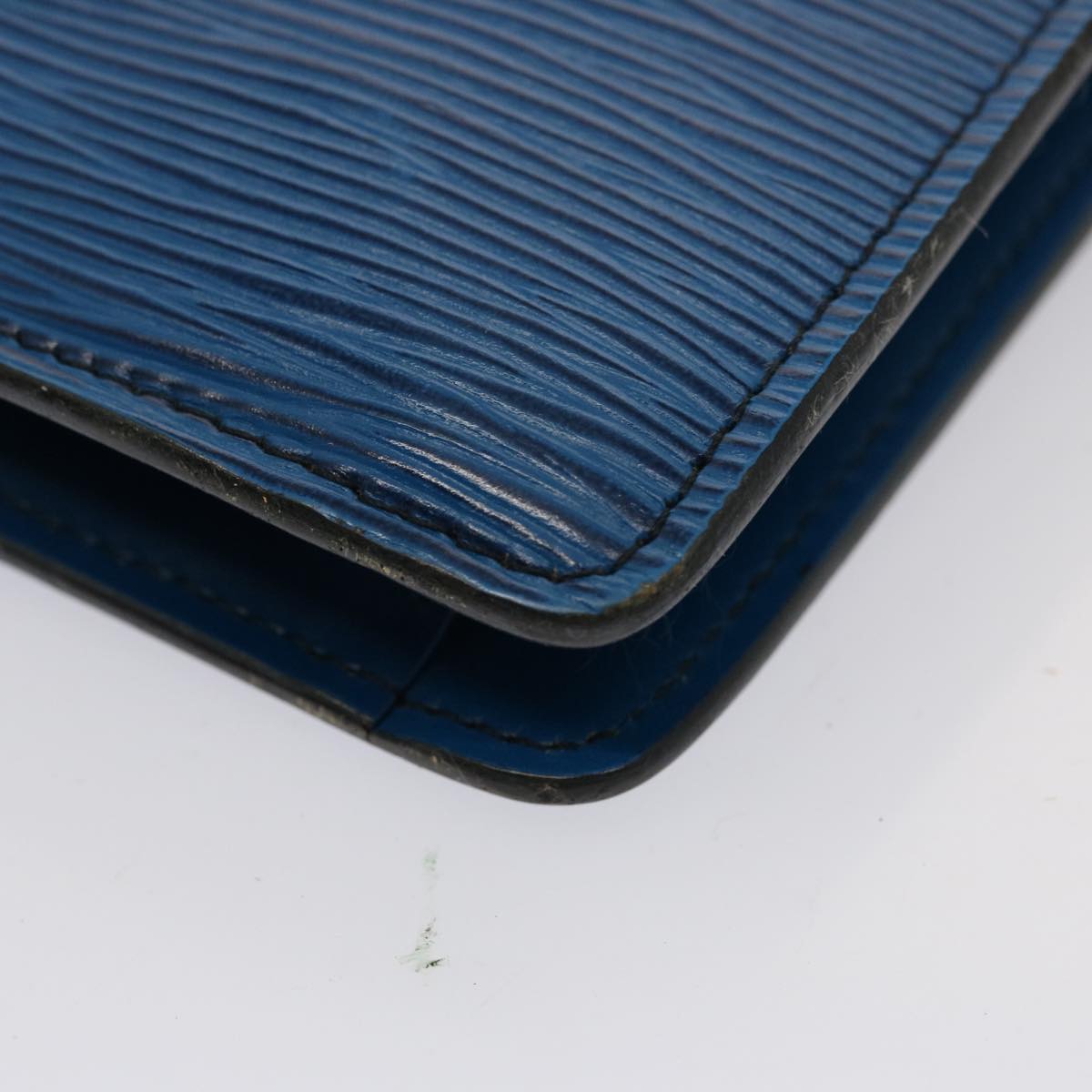 LOUIS VUITTON Epi Montaigne 27 Clutch Bag Blue M52655 LV 75166