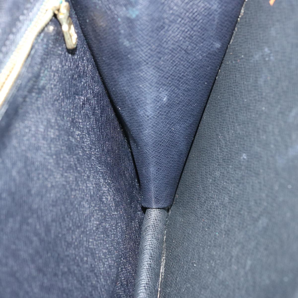 LOUIS VUITTON Epi Montaigne 27 Clutch Bag Blue M52655 LV 75166