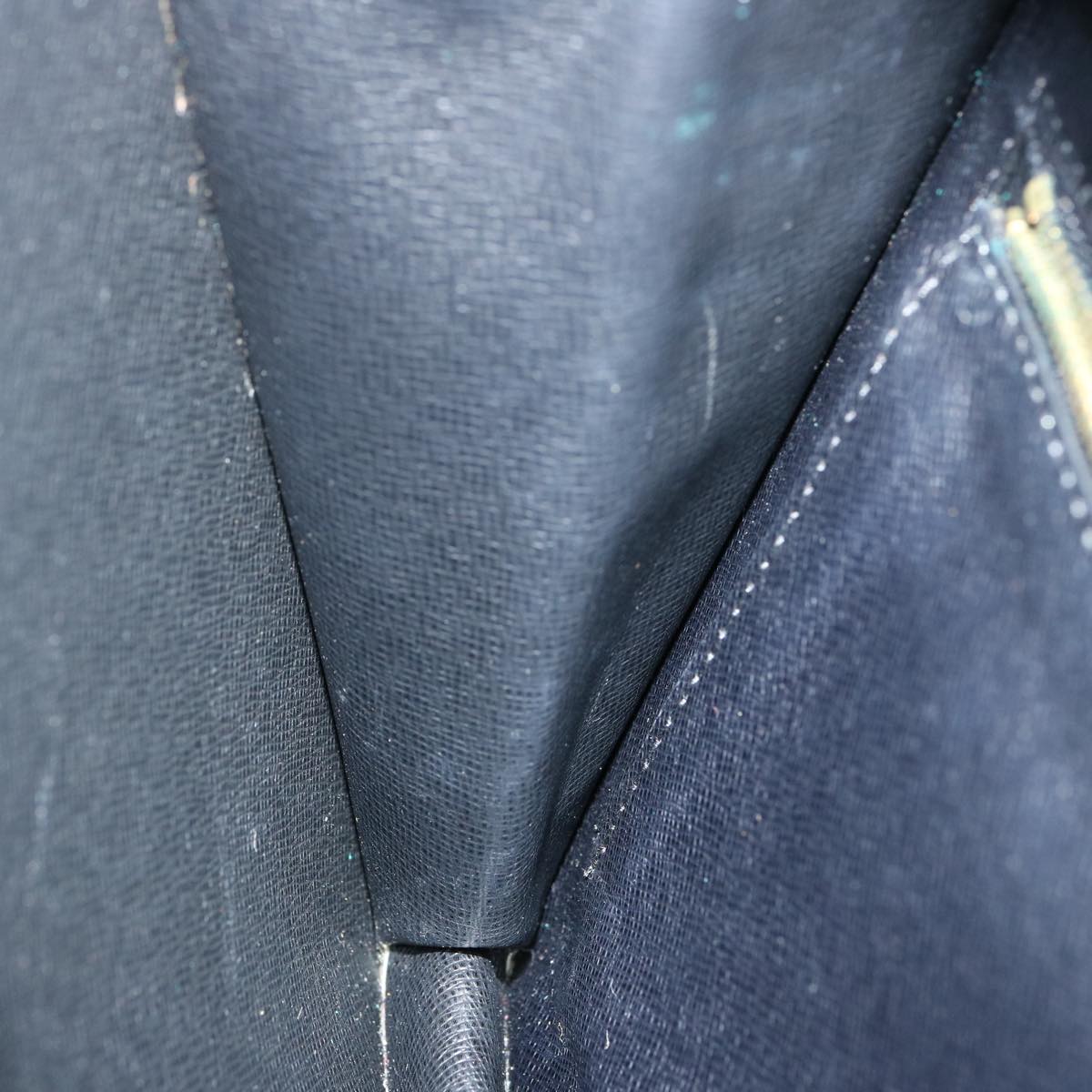 LOUIS VUITTON Epi Montaigne 27 Clutch Bag Blue M52655 LV 75166