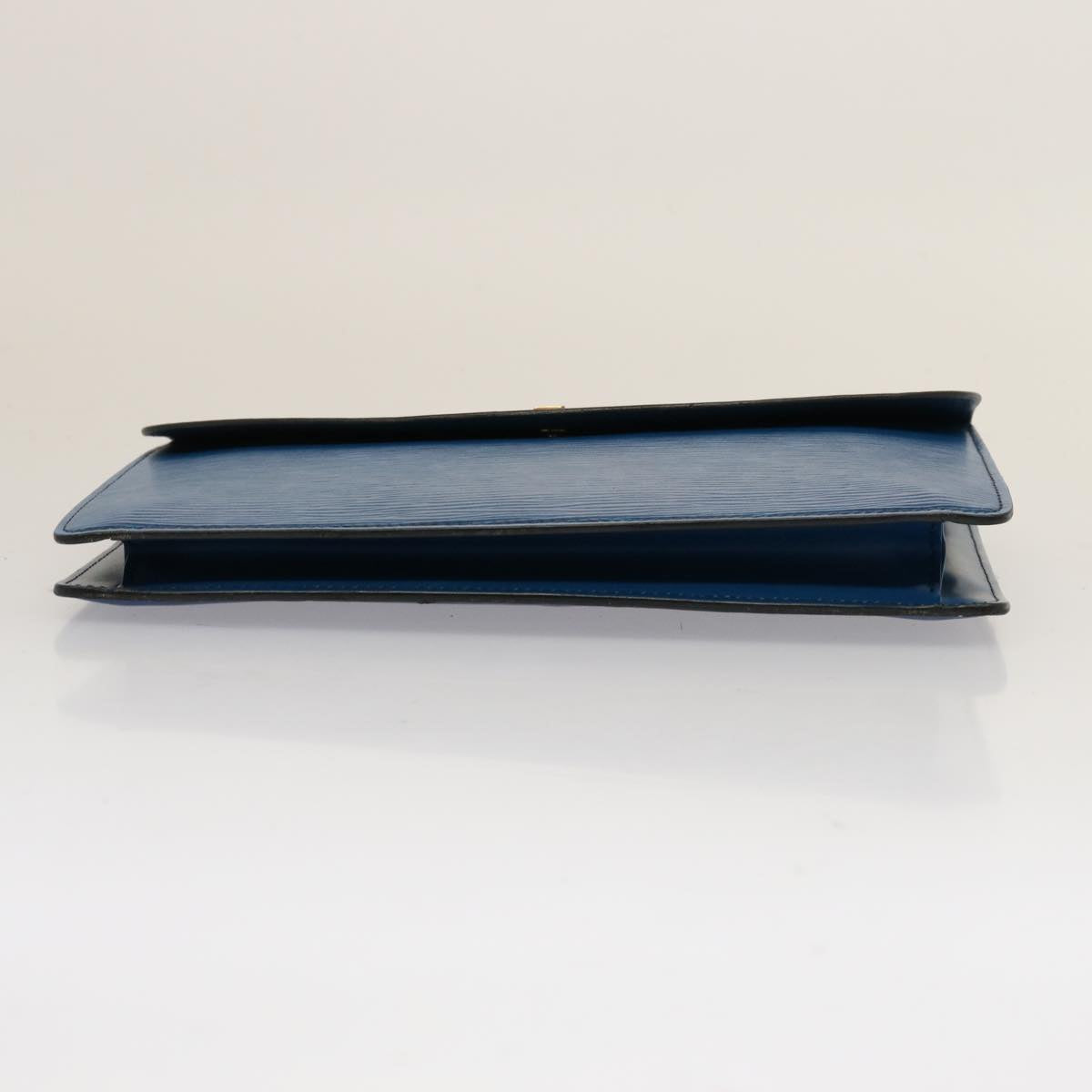 LOUIS VUITTON Epi Montaigne 27 Clutch Bag Blue M52655 LV 75166