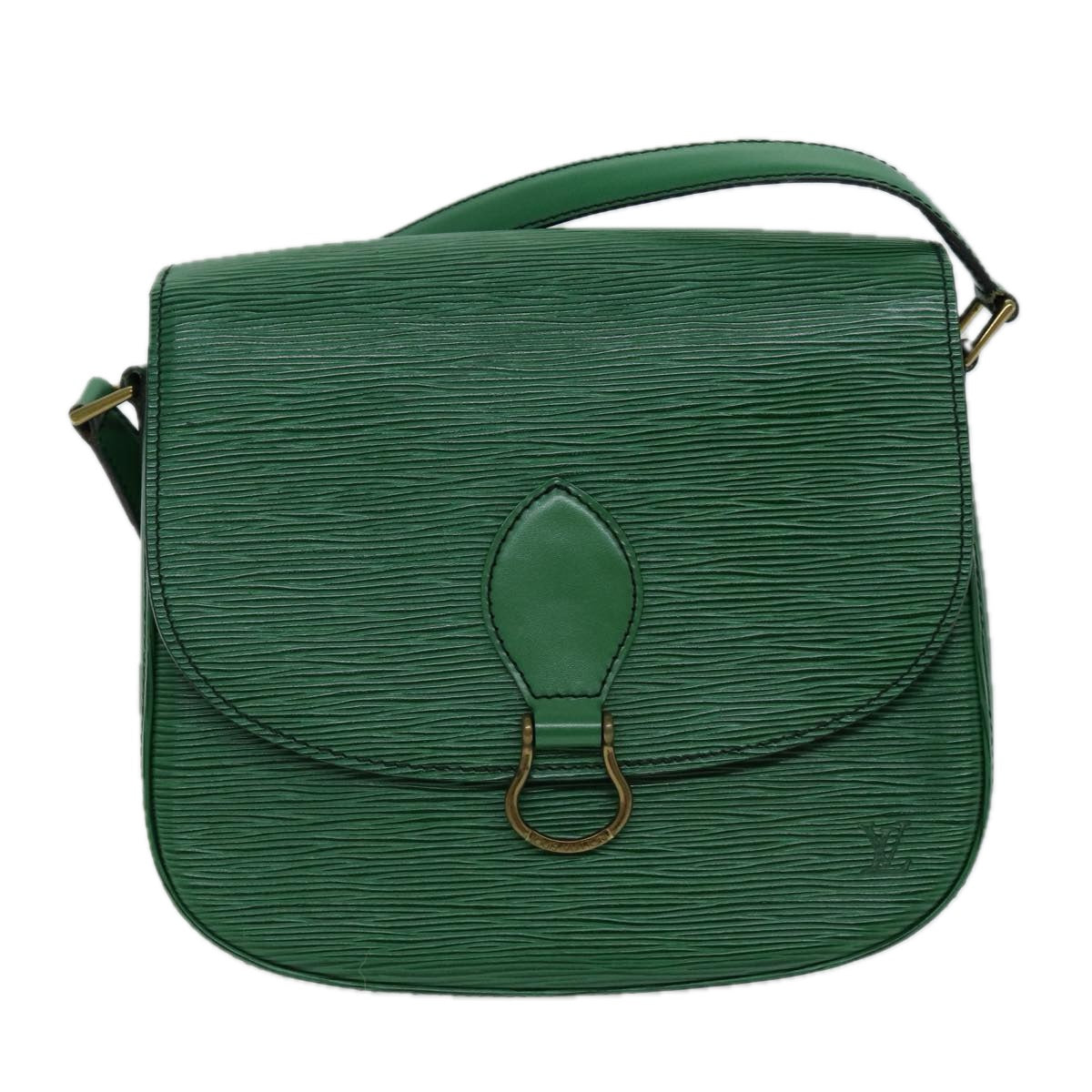 LOUIS VUITTON Epi Saint Cloud GM Shoulder Bag Green M52194 LV 75168