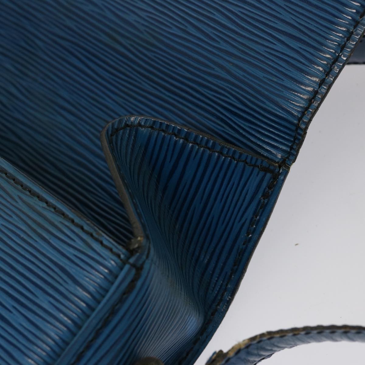 LOUIS VUITTON Epi Saint Cloud GM Shoulder Bag Toledo Blue M52195 LV 75169