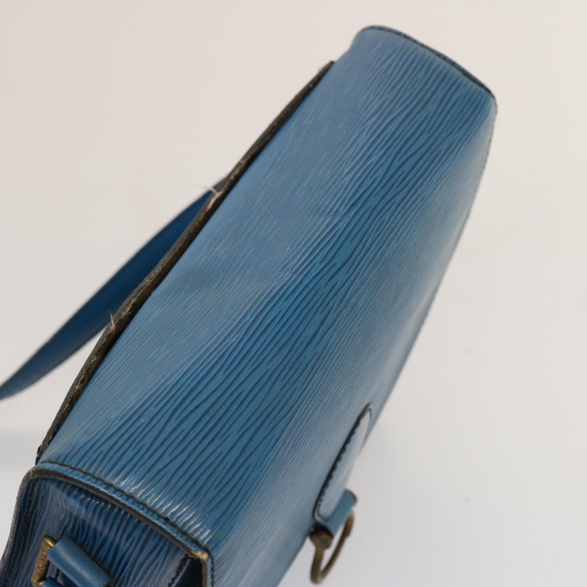 LOUIS VUITTON Epi Saint Cloud GM Shoulder Bag Toledo Blue M52195 LV 75169