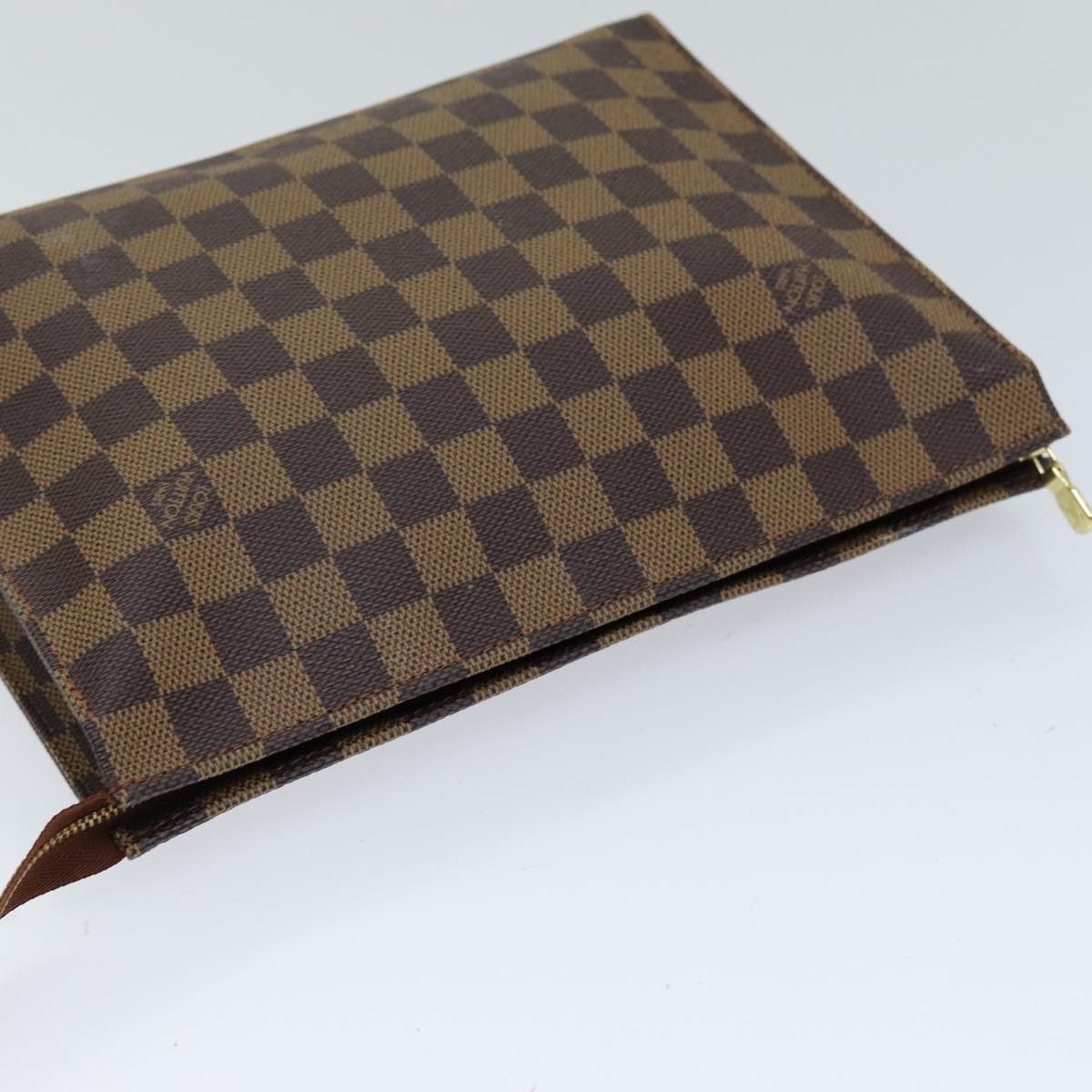 LOUIS VUITTON Damier Ebene Poche Toilette 26 Pouch N47543 LV 75175