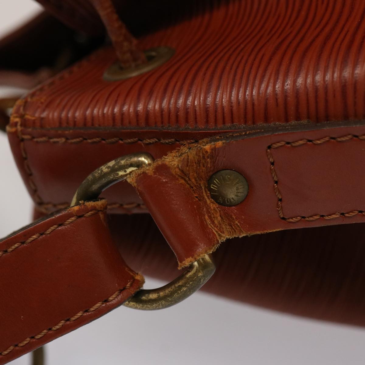 LOUIS VUITTON Epi Petit Noe Shoulder Bag Brown M44103 LV 75183