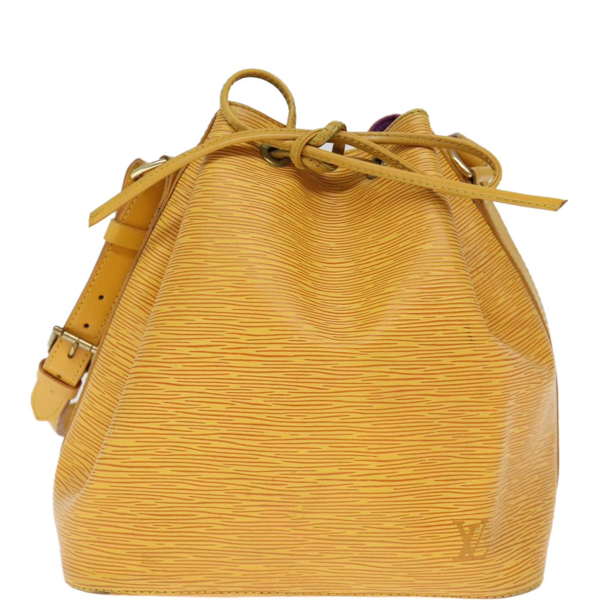 LOUIS VUITTON Epi Petit Noe Shoulder Bag Tassili Yellow M44109 LV 75186