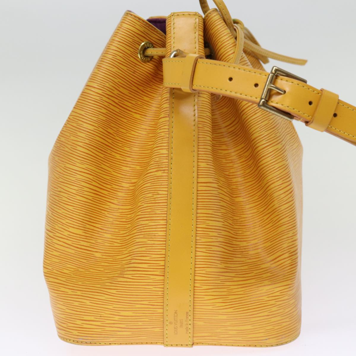 LOUIS VUITTON Epi Petit Noe Shoulder Bag Tassili Yellow M44109 LV 75186