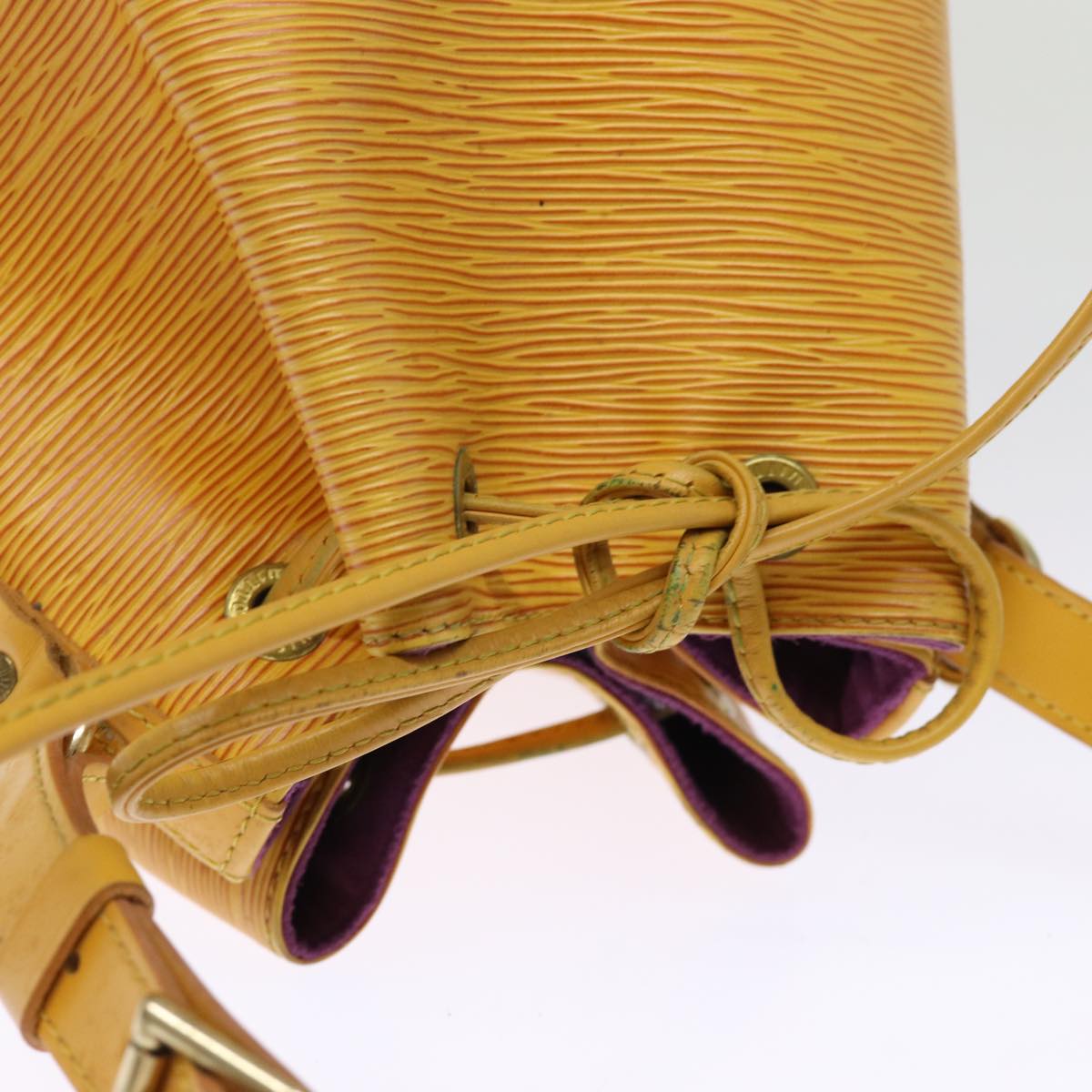 LOUIS VUITTON Epi Petit Noe Shoulder Bag Tassili Yellow M44109 LV 75186