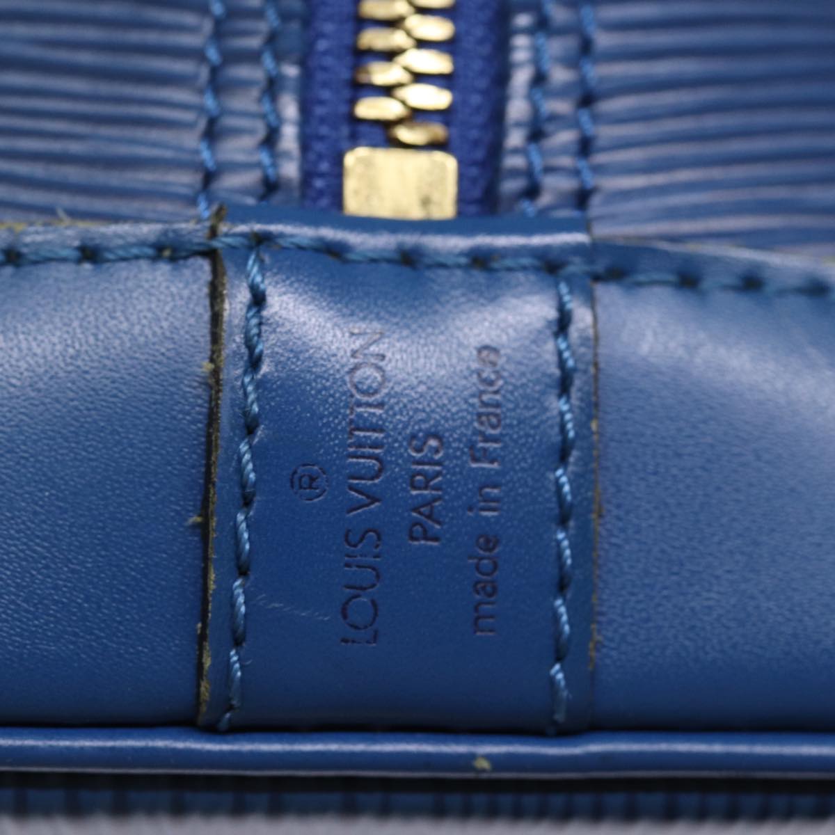 LOUIS VUITTON Epi Alma Hand Bag Toledo Blue M52145 LV 75187