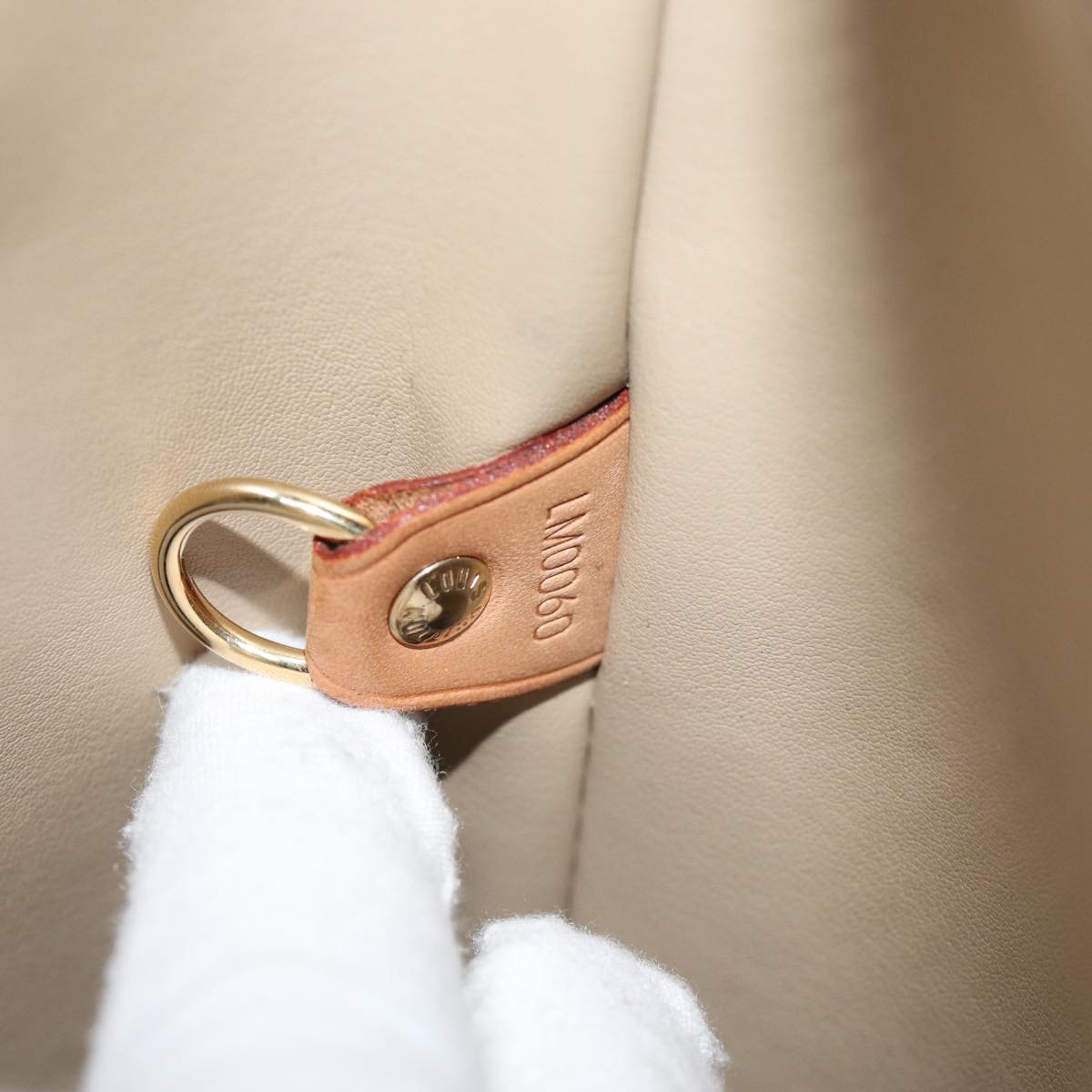 LOUIS VUITTON Monogram Vernis Houston Hand Bag Beige M91004 LV 75190