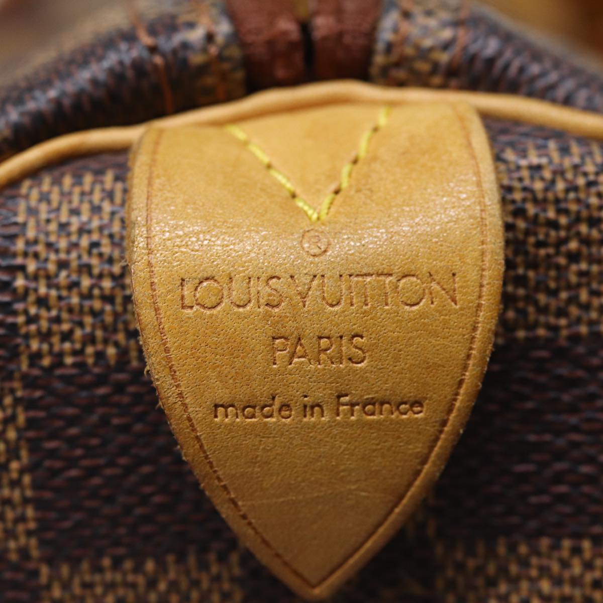 LOUIS VUITTON Damier Ebene Keepall 45 Boston Bag LV 75198A