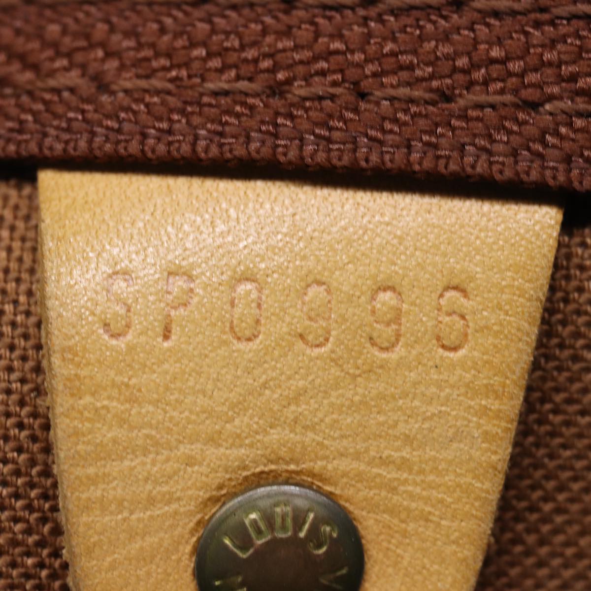 LOUIS VUITTON Damier Ebene Keepall 45 Boston Bag LV 75198A