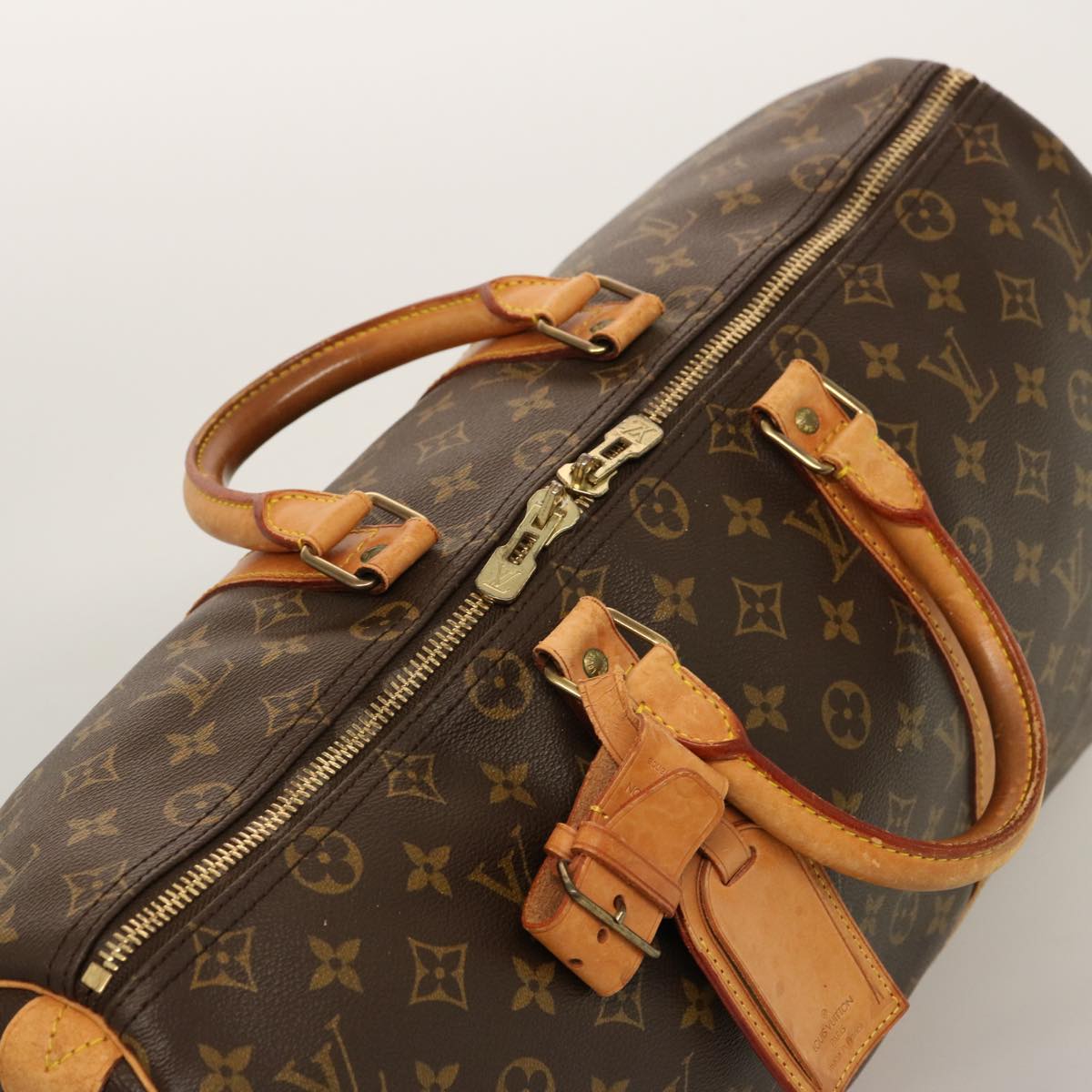 LOUIS VUITTON Monogram Keepall 45 Boston Bag M41428 LV 75201