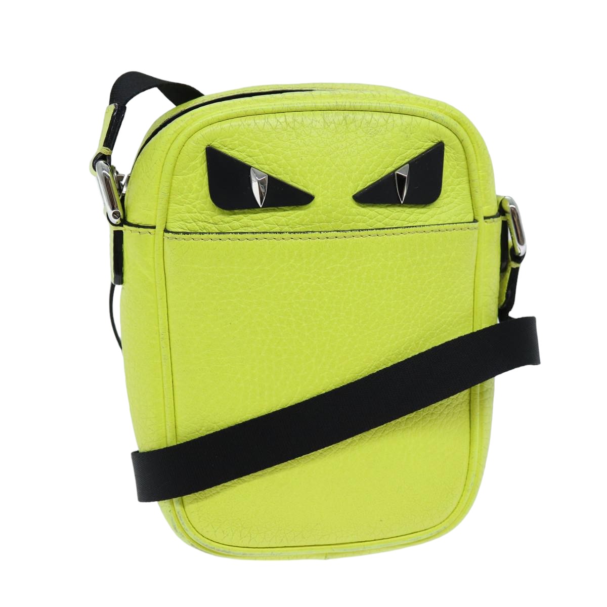 Luxury Fendi Shoulder Bag Leather Yellow75221