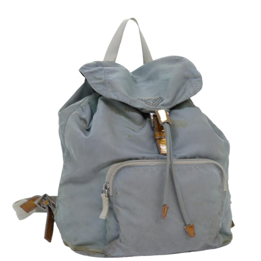 Luxury PradaBackpack Nylon Light Blue 75232