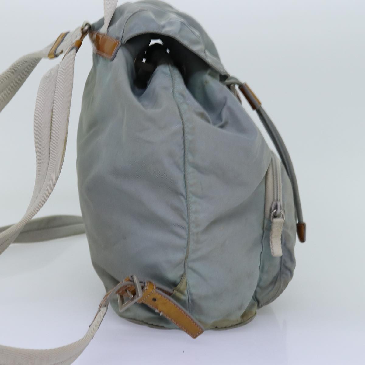 Luxury PradaBackpack Nylon Light Blue 75232