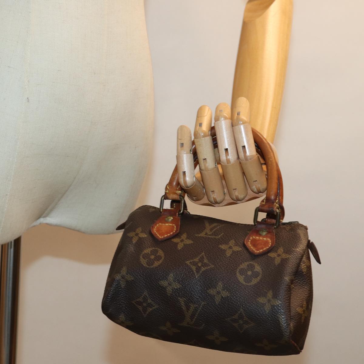 LOUIS VUITTON Monogram Mini Speedy Hand Bag M41534 LV 75249