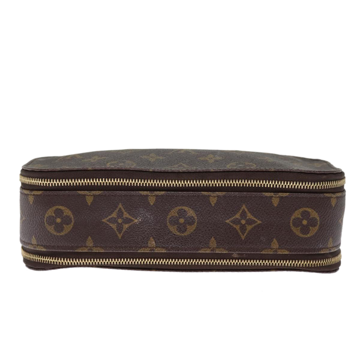 LOUIS VUITTON Monogram Trousse Brush MG Cosmetic Pouch M47505 LV 75252