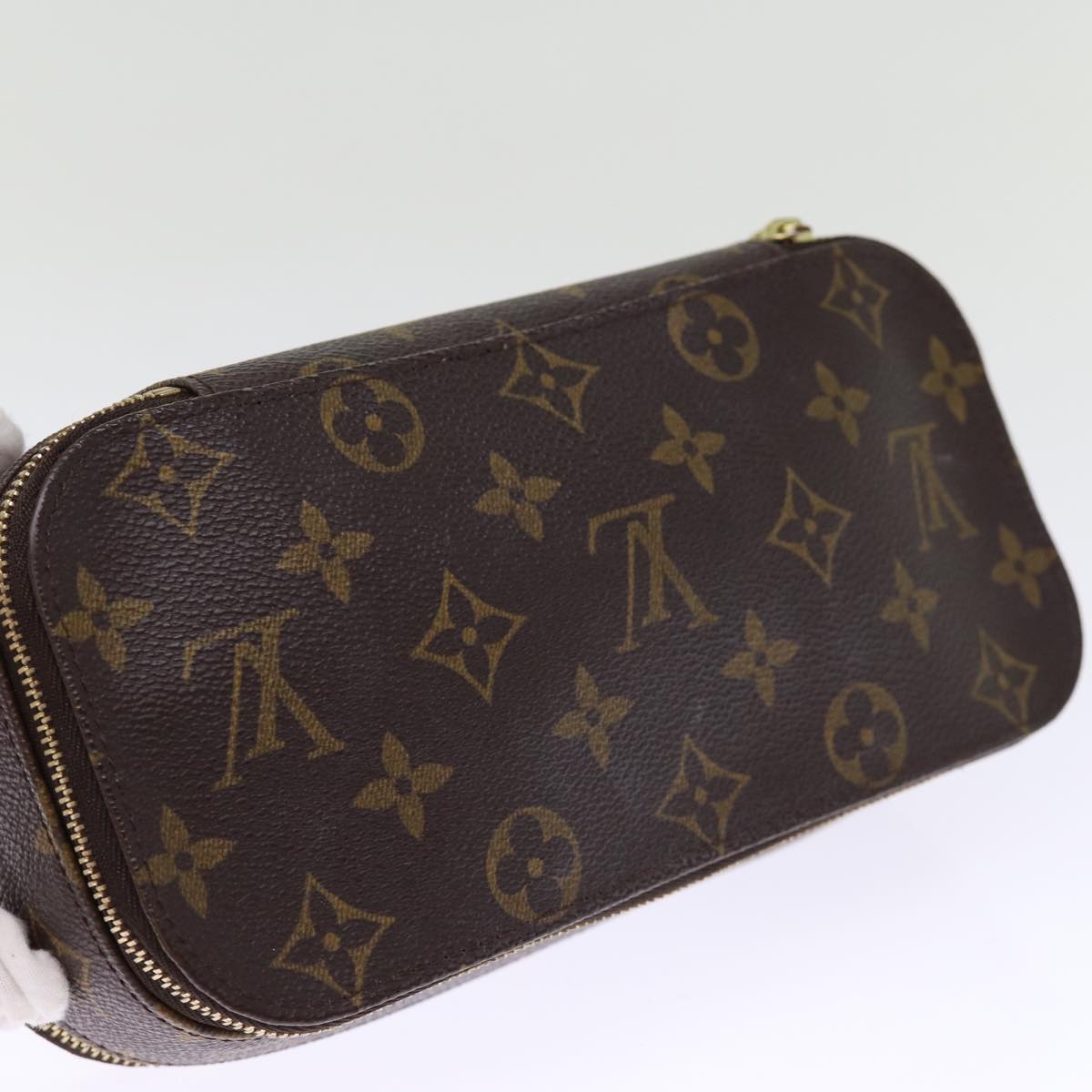 LOUIS VUITTON Monogram Trousse Brush MG Cosmetic Pouch M47505 LV 75252