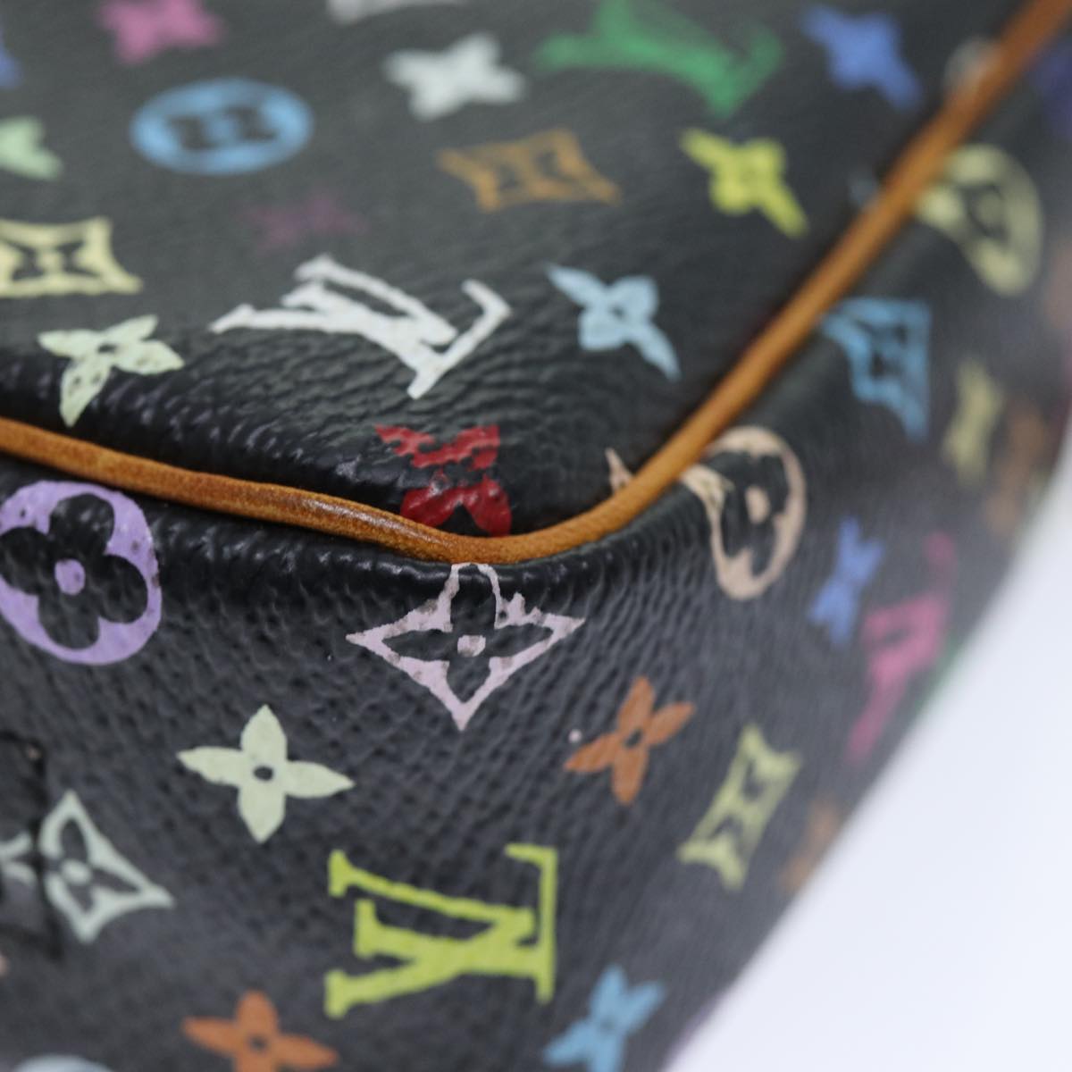 LOUIS VUITTON Monogram Multicolor Trousse Wapity Pouch Black M58034 75258