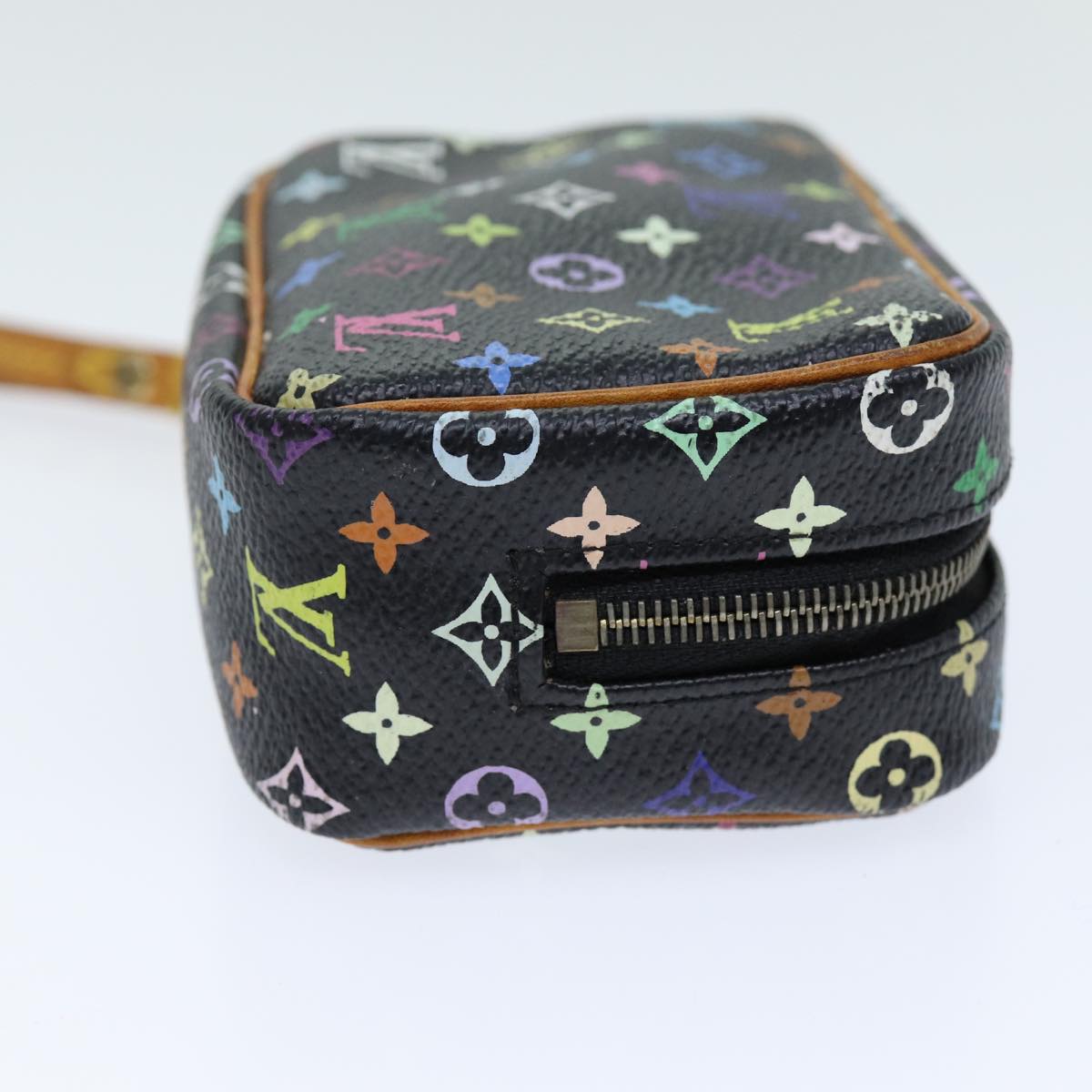 LOUIS VUITTON Monogram Multicolor Trousse Wapity Pouch Black M58034 75258