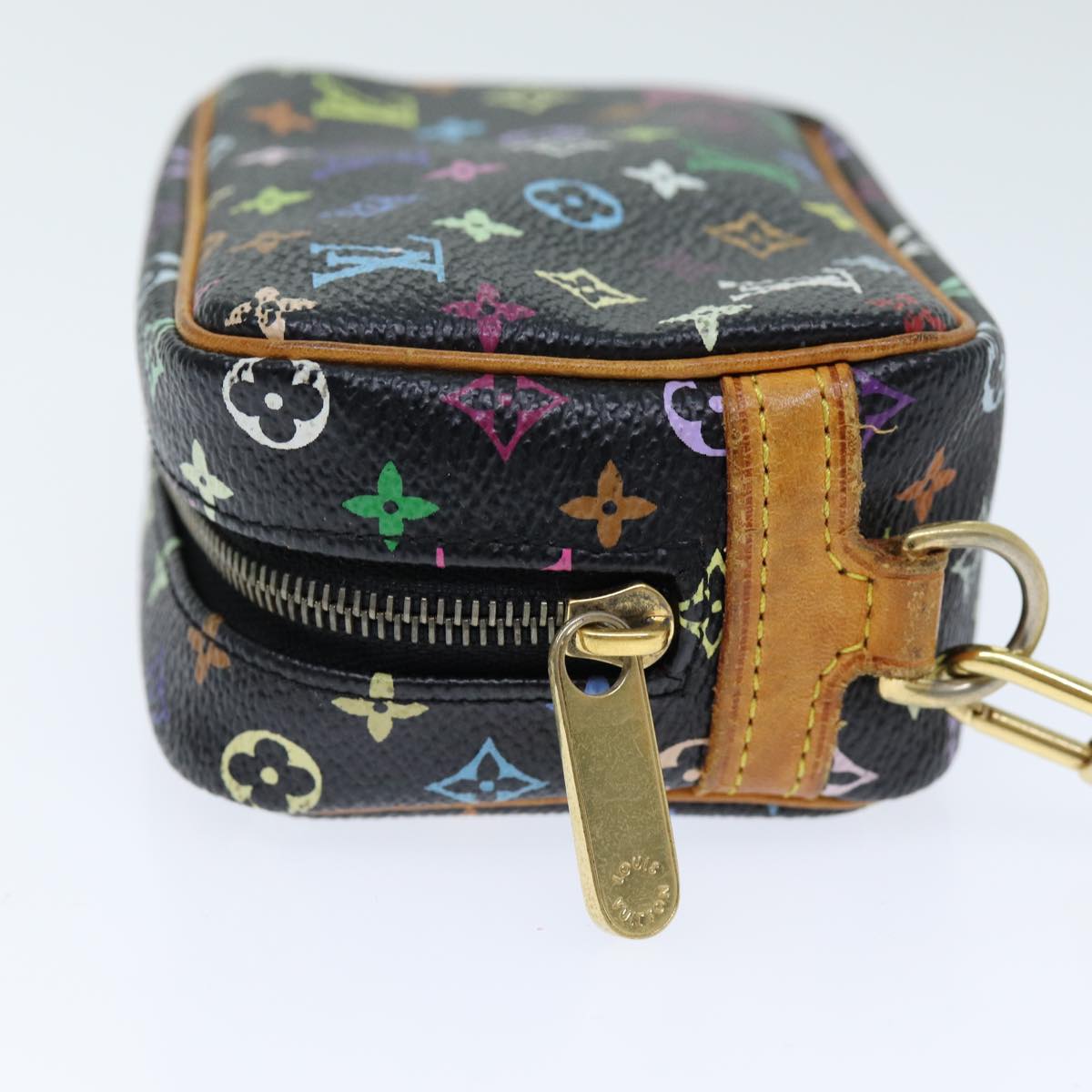LOUIS VUITTON Monogram Multicolor Trousse Wapity Pouch Black M58034 75258