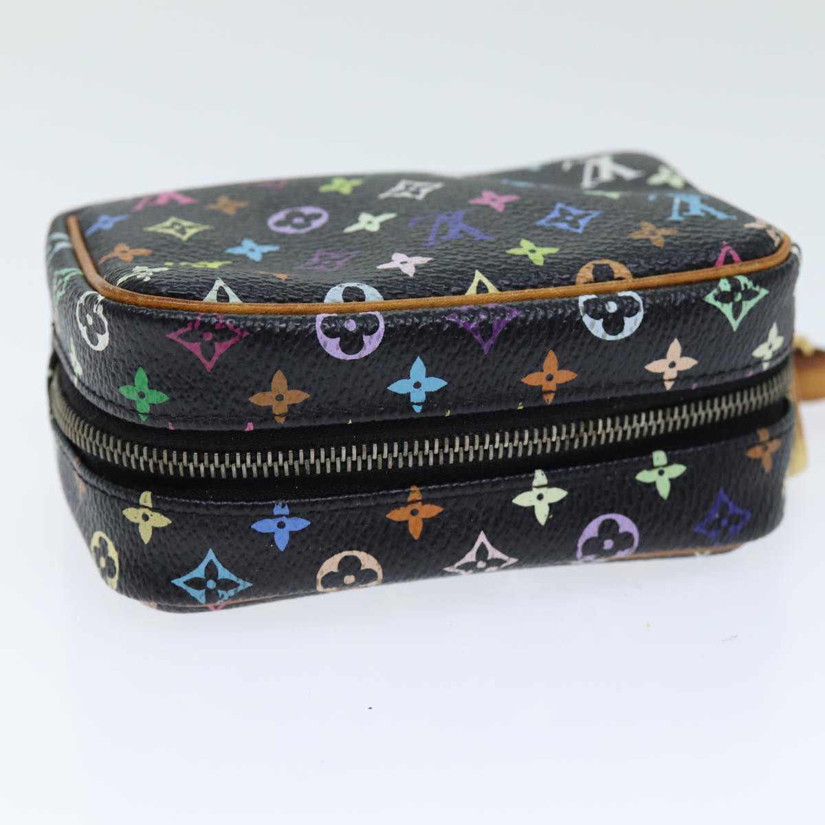 LOUIS VUITTON Monogram Multicolor Trousse Wapity Pouch Black M58034 75258