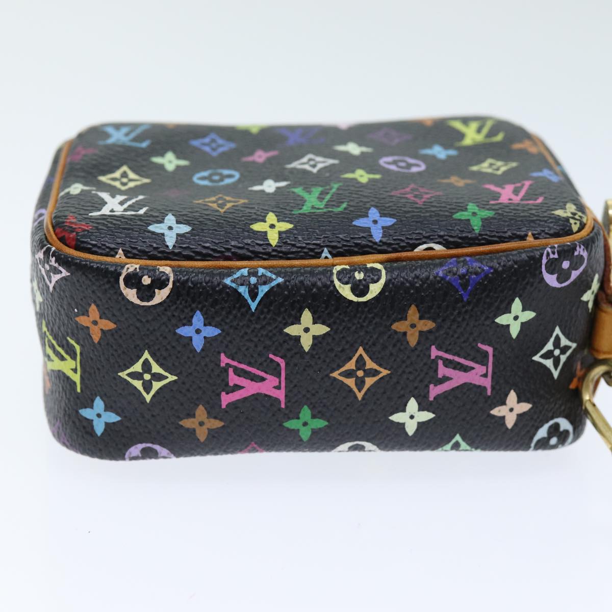 LOUIS VUITTON Monogram Multicolor Trousse Wapity Pouch Black M58034 75258