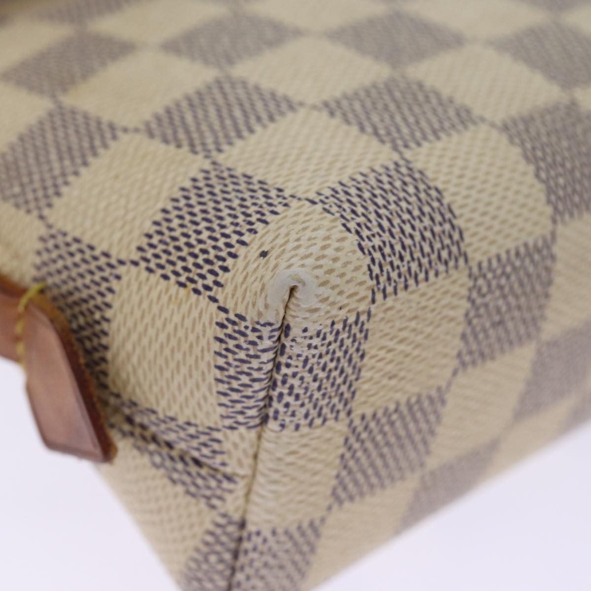 LOUIS VUITTON Damier Azur Pochette Cosmetic PM Pouch N60024 LV 75259