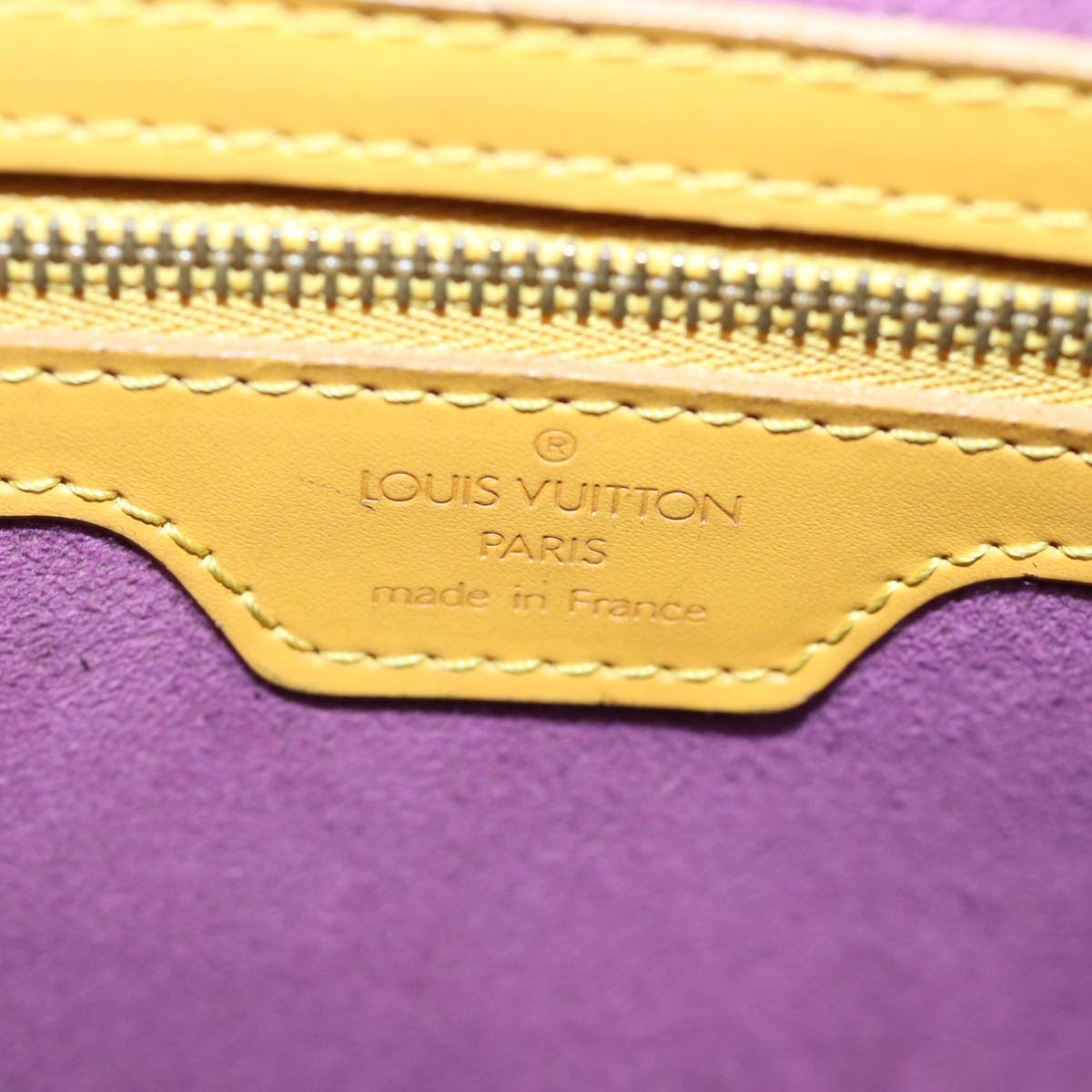 LOUIS VUITTON Epi Lussac Shoulder Bag Yellow M52289 LV 75271