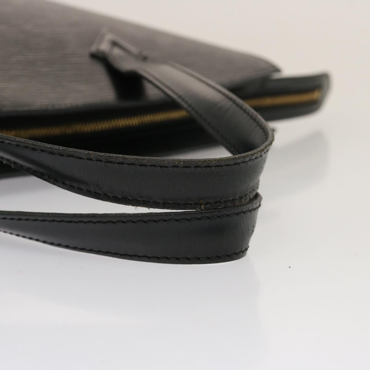 LOUIS VUITTON Epi Saint Jacques Hand Bag Black M52272 LV 75272