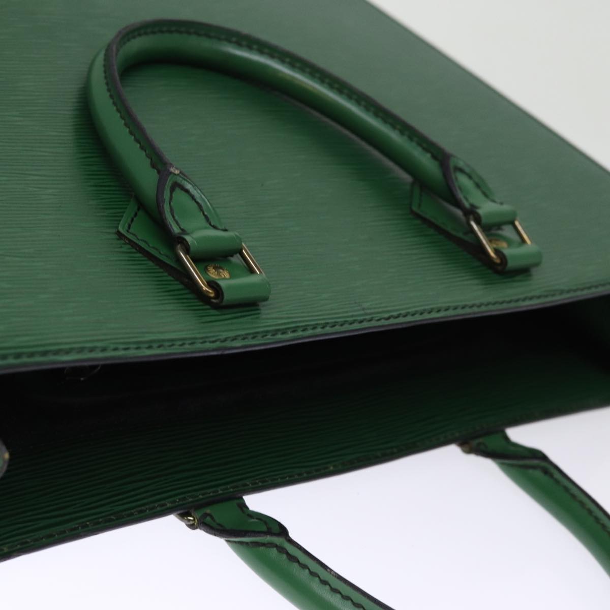 LOUIS VUITTON Epi Sac Plat Hand Bag Green M59084 LV 75274