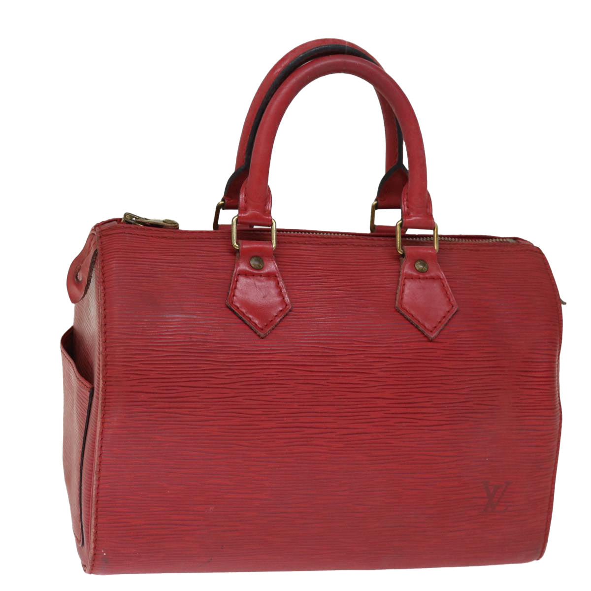 LOUIS VUITTON Epi Speedy 25 Hand Bag Castilian Red M43017 LV 75277